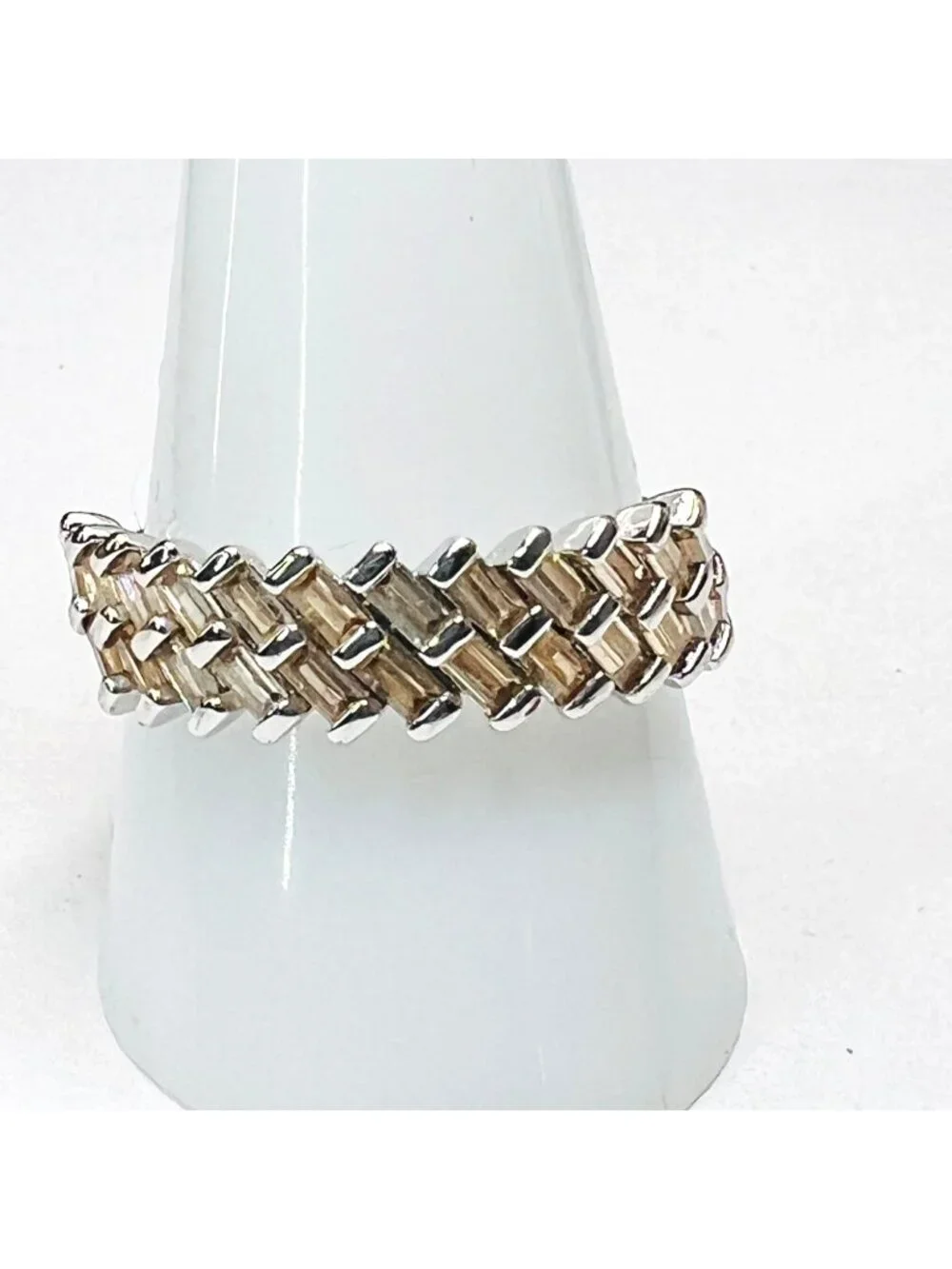 Ring Bomb Party Ring, size 10, gold zig zag design, fashion jewelry,
